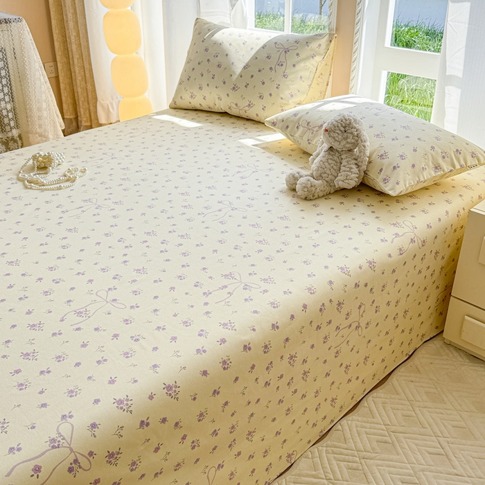 91家纺网 家纺一手货源 找家纺 （总）吉象家纺 2025新款老粗布三件套-床单款