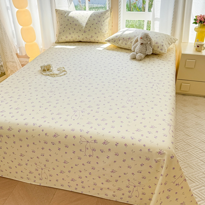 91家纺网 家纺一手货源 找家纺 （总）吉象家纺 2025新款老粗布三件套-床单款