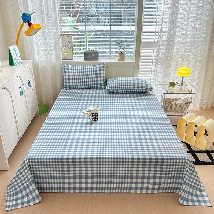 91家纺网 家纺一手货源 找家纺 （总）吉象家纺 2025新款老粗布三件套-床单款