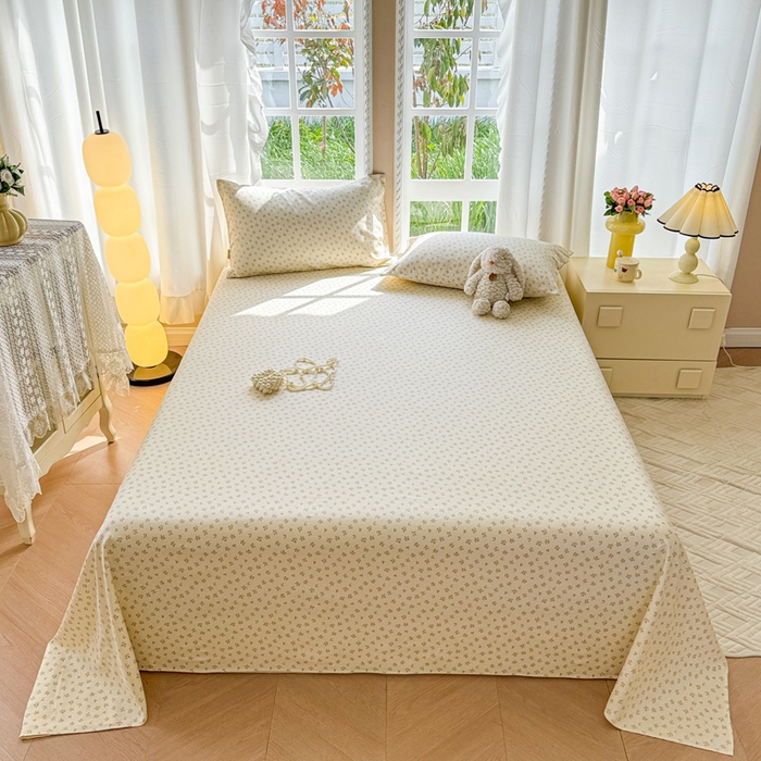 91家纺网 家纺一手货源 找家纺 （总）吉象家纺 2025新款老粗布三件套-床单款