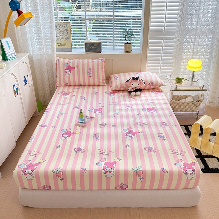 91家纺网 家纺一手货源 找家纺 （总）2025新款老粗布三件套-床笠款