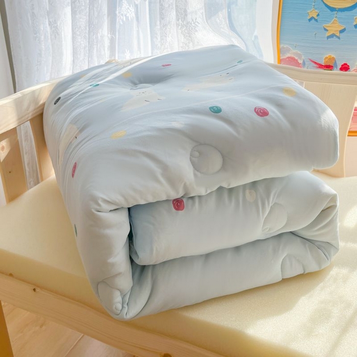 91家纺网 家纺一手货源 找家纺  （不断货 提供买家秀）2025年新款A类母婴级宝宝被子豆豆绒牛奶针织棉被子儿童豆豆被大豆被春秋被 嗨皮狗