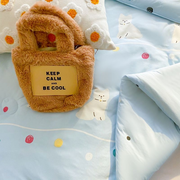 91家纺网 家纺一手货源 找家纺  （不断货 提供买家秀）2025年新款A类母婴级宝宝被子豆豆绒牛奶针织棉被子儿童豆豆被大豆被春秋被 嗨皮狗