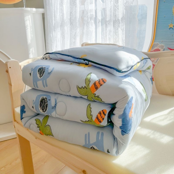 91家纺网 家纺一手货源 找家纺  （不断货 提供买家秀）2025年新款A类母婴级宝宝被子豆豆绒牛奶针织棉被子儿童豆豆被大豆被春秋被 海岛乐园