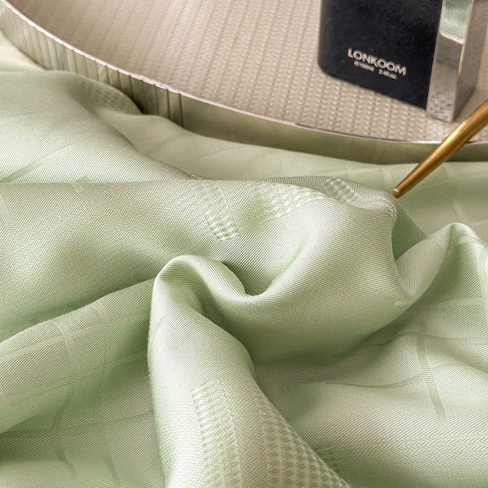 91家纺网 家纺一手货源 找家纺 蜜柚 2025新款卡伦50s莱赛尔天丝提花工艺夏被夏凉被空调被 卡伦绿