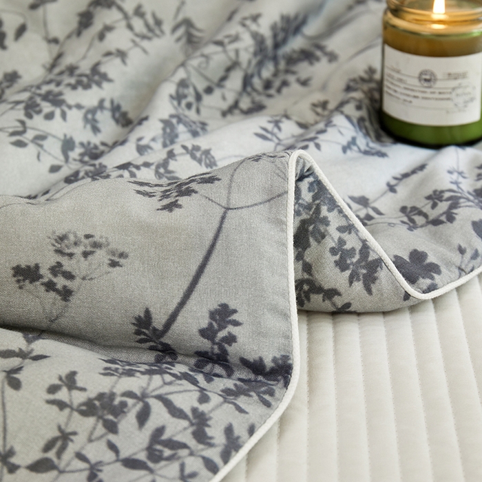 91家纺网 家纺一手货源 找家纺 （总）蜜柚 2025新款赛瑞娜复古系列 A类全棉纯棉60支有氧双层纱复古夏被夏凉被空调被