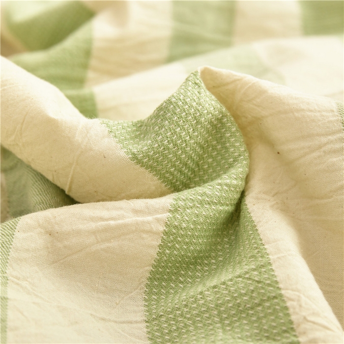 91家纺网 家纺一手货源 找家纺 蜜柚 2025春夏新品简韵A类全棉纯棉色织水洗提花夏被夏凉被空调被 简韵绿