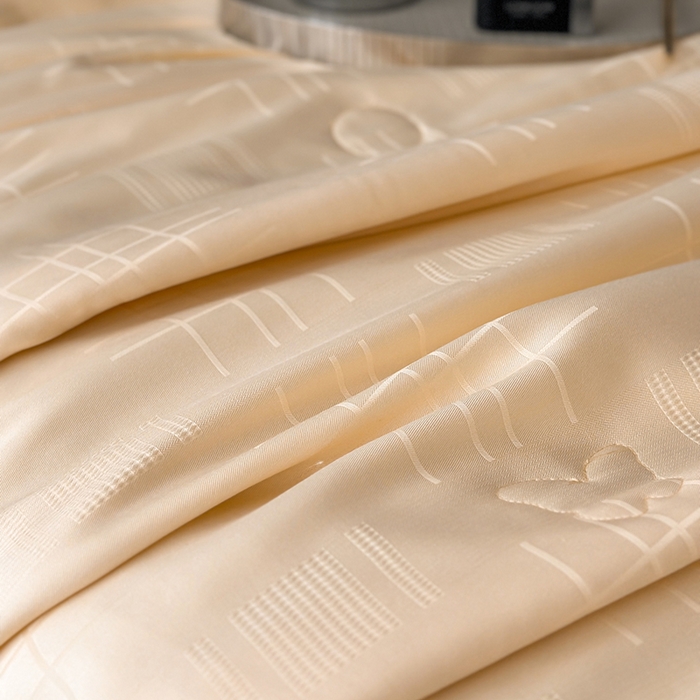 91家纺网 家纺一手货源 找家纺 蜜柚 2025新款卡伦50s莱赛尔天丝提花工艺夏被夏凉被空调被 卡伦金