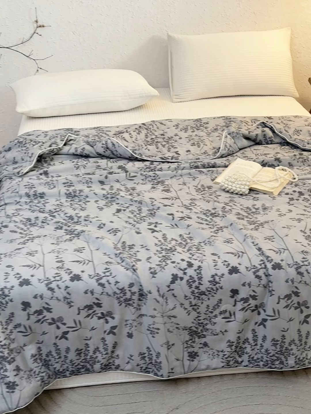 91家纺网 家纺一手货源 找家纺 蜜柚 2025新款赛瑞娜复古系列 A类全棉纯棉60支有氧双层纱复古夏被夏凉被空调被 盛禧