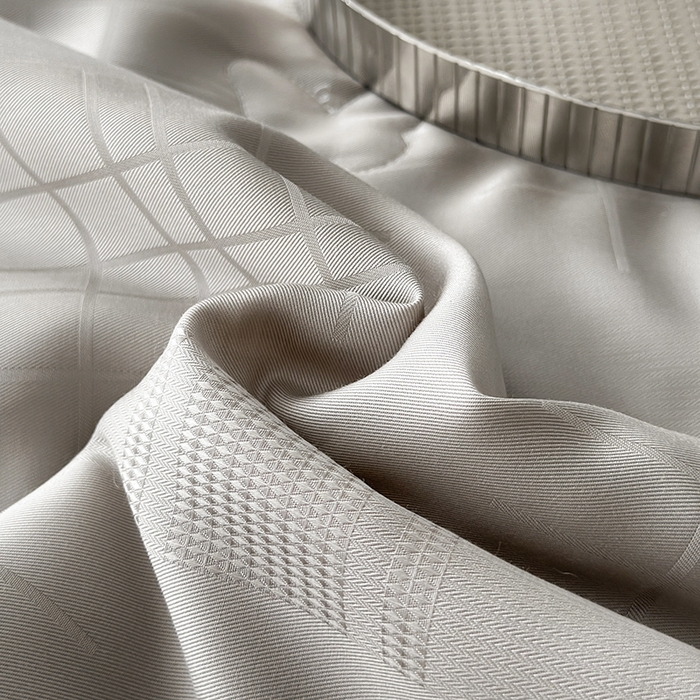 91家纺网 家纺一手货源 找家纺 蜜柚 2025新款卡伦50s莱赛尔天丝提花工艺夏被夏凉被空调被 卡伦灰