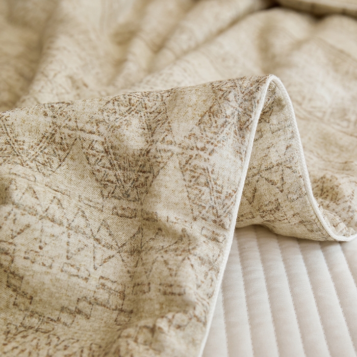 91家纺网 家纺一手货源 找家纺 蜜柚 2025新款赛瑞娜复古系列 A类全棉纯棉60支有氧双层纱复古夏被夏凉被空调被 千寻米