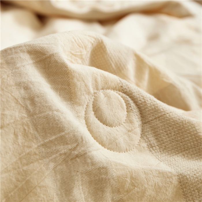 91家纺网 家纺一手货源 找家纺 蜜柚 2025春夏新品简韵A类全棉纯棉色织水洗提花夏被夏凉被空调被 简韵灰