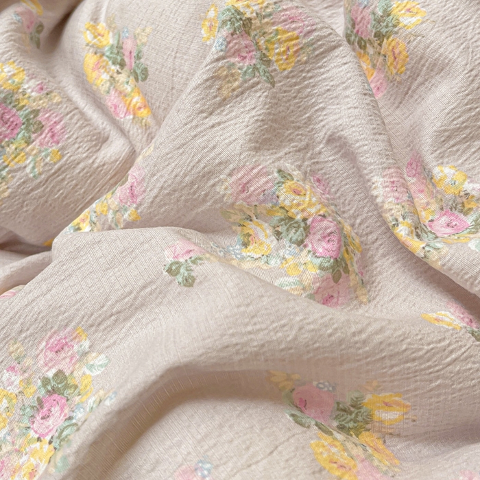 91家纺网 家纺一手货源 找家纺 暖芯优选 2025新款直播热款赫本风花边款针织法式印花吊边床单三件套床笠四件套 米亚