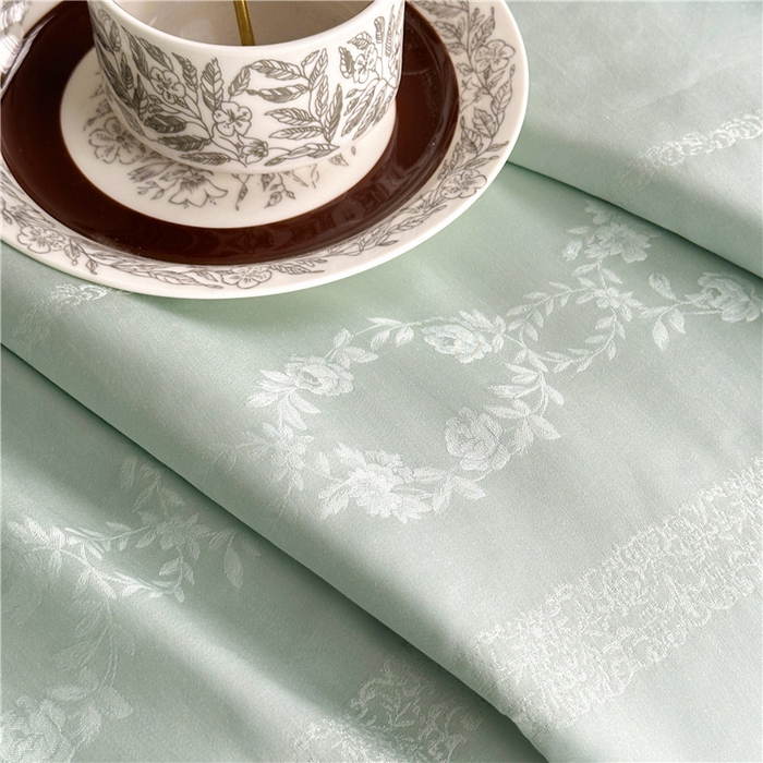 91家纺网 家纺一手货源 找家纺 蜜柚 2025新款维纳斯系列-LF奥地利兰精天丝大提花Naia夏被夏凉被空调被 维纳斯绿