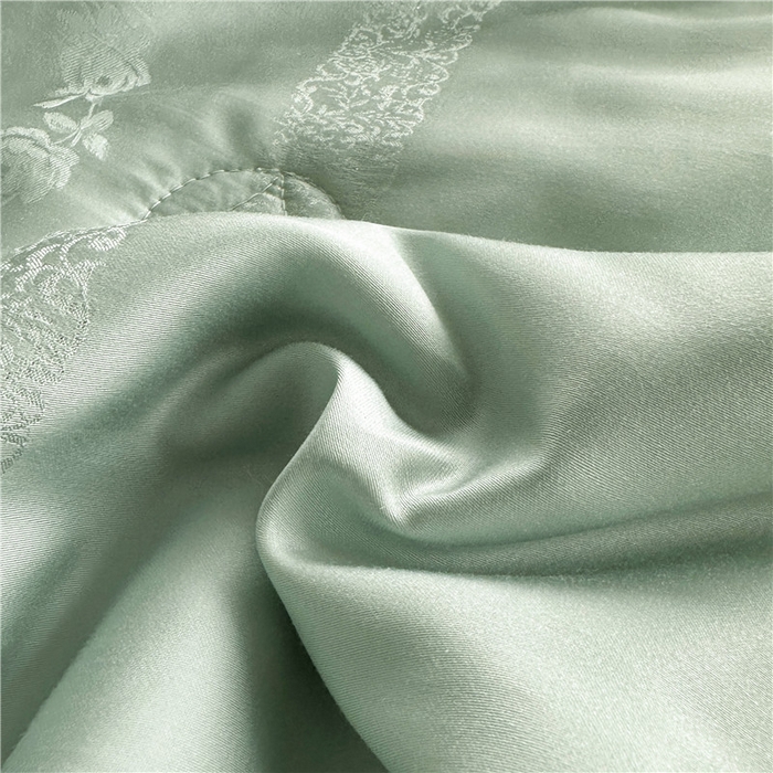 91家纺网 家纺一手货源 找家纺 蜜柚 2025新款维纳斯系列-LF奥地利兰精天丝大提花Naia夏被夏凉被空调被 维纳斯绿