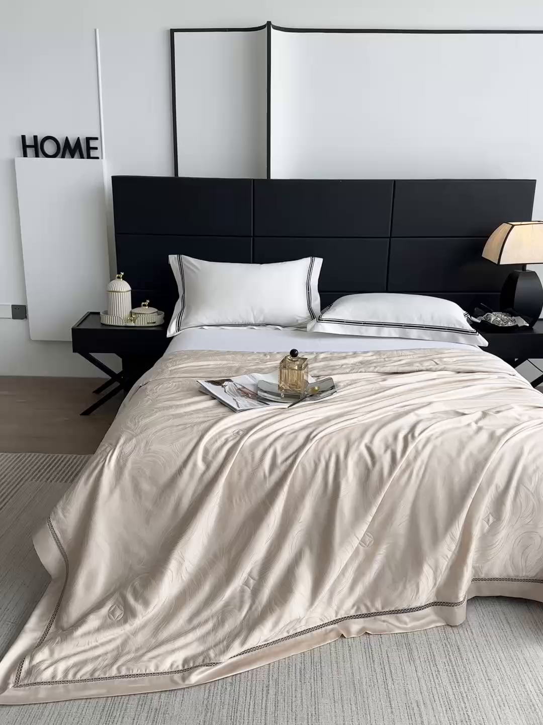 91家纺网 家纺一手货源 找家纺 （总）蜜柚 2025春夏新品蒂芙尼100S天丝银丝大提花夏被夏凉被空调被