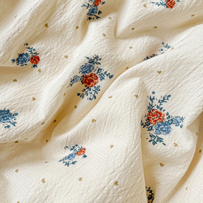 91家纺网 家纺一手货源 找家纺 暖芯优选 2025新款直播热款赫本风花边款针织法式印花吊边床单三件套床笠四件套 舒曼