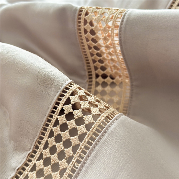 91家纺网 家纺一手货源 找家纺 蜜柚 2025新款维纳斯系列-LF奥地利兰精天丝大提花Naia夏被夏凉被空调被 维纳斯咖