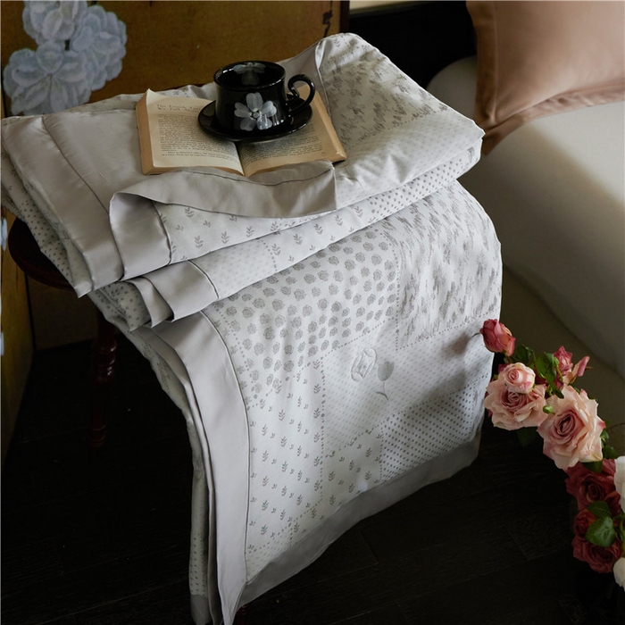 蜜柚 2025春夏新品魅影A类兰精天丝棉高精密色织大提花夏被夏凉被空调被 闪耀极光