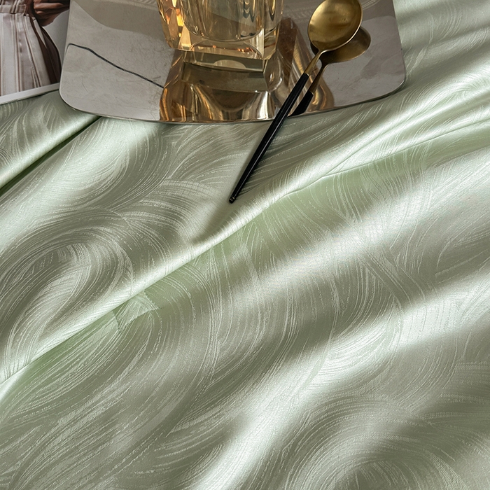 91家纺网 家纺一手货源 找家纺 蜜柚 2025春夏新品蒂芙尼100S天丝银丝大提花夏被夏凉被空调被 蒂芙尼绿