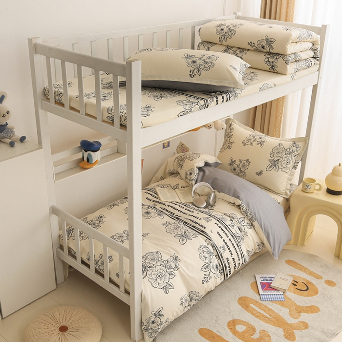 91家纺网 家纺一手货源 找家纺 天之爱 2025新款全棉纯棉印花三件套学生六件套 安曼