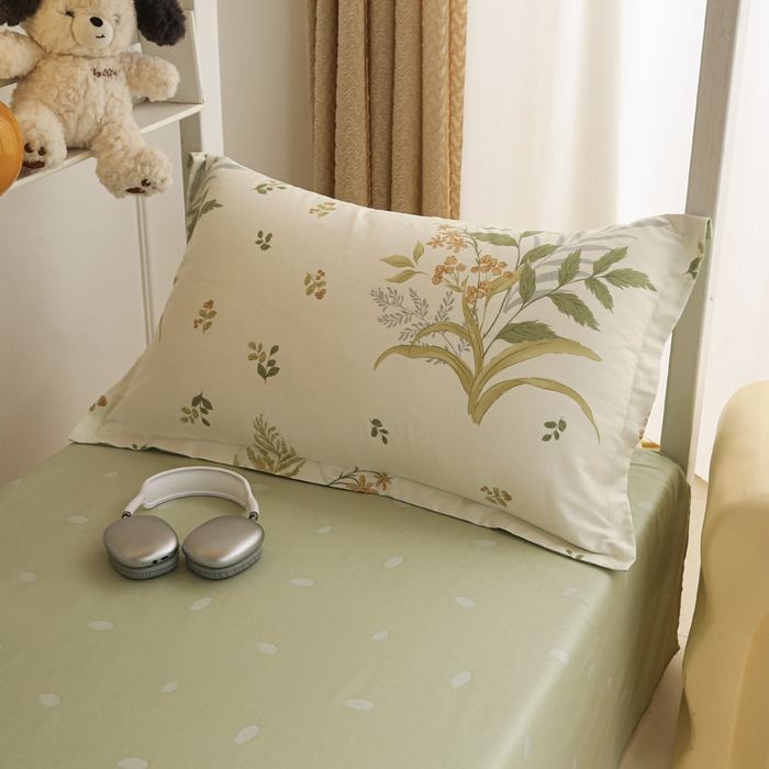 91家纺网 家纺一手货源 找家纺 天之爱 2025新款全棉纯棉印花三件套学生六件套 春意绵绵