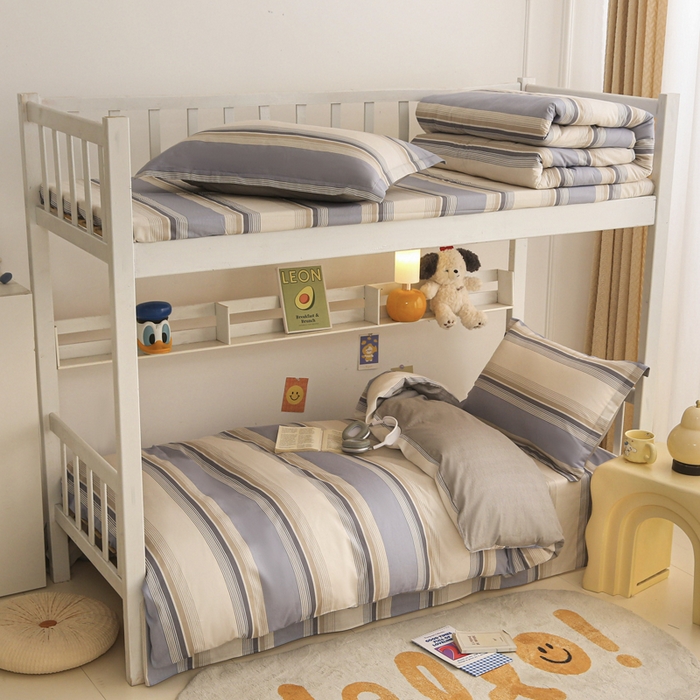 91家纺网 家纺一手货源 找家纺 天之爱 2025新款全棉纯棉印花三件套学生六件套 乔南