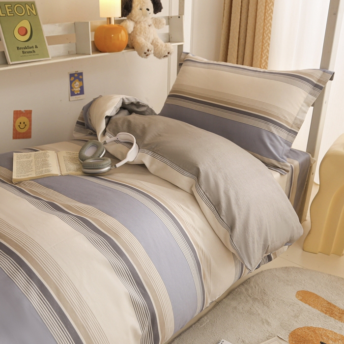 91家纺网 家纺一手货源 找家纺 天之爱 2025新款全棉纯棉印花三件套学生六件套 乔南