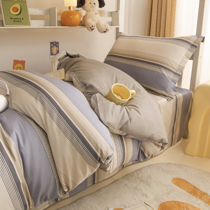 91家纺网 家纺一手货源 找家纺 天之爱 2025新款全棉纯棉印花三件套学生六件套 乔南