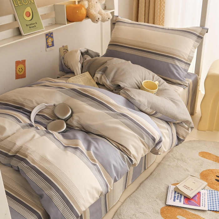 91家纺网 家纺一手货源 找家纺 天之爱 2025新款全棉纯棉印花三件套学生六件套 乔南