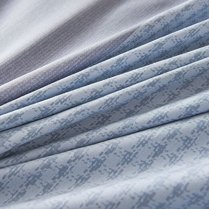 91家纺网 家纺一手货源 找家纺 天之爱 2025新款全棉纯棉印花三件套学生六件套 沐光-灰