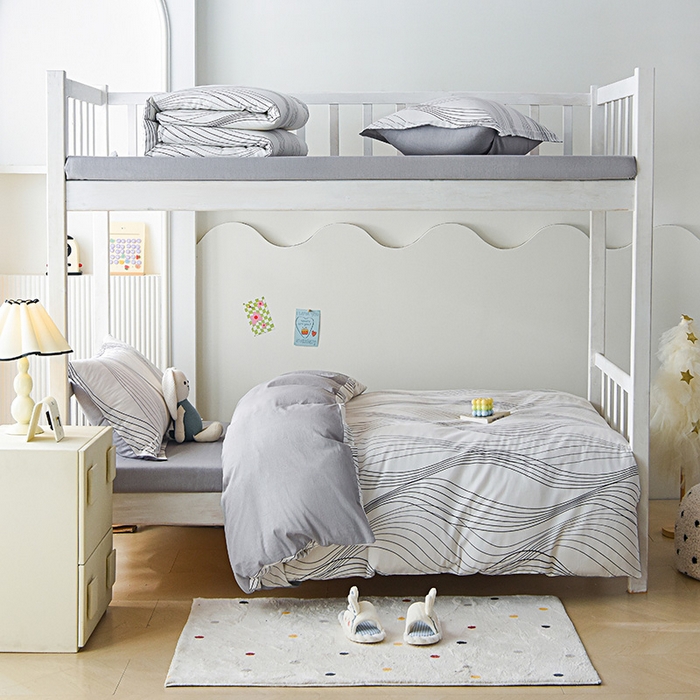 91家纺网 家纺一手货源 找家纺 天之爱 2025新款全棉纯棉印花三件套学生六件套 生活旋律