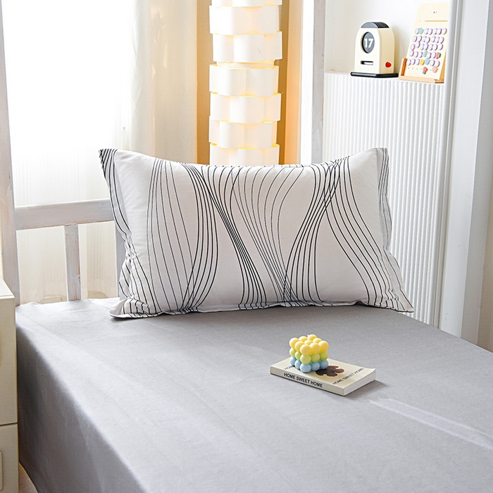 91家纺网 家纺一手货源 找家纺 天之爱 2025新款全棉纯棉印花三件套学生六件套 生活旋律