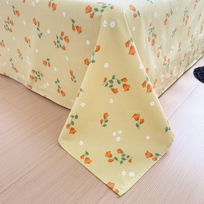 91家纺网 家纺一手货源 找家纺 吉象家纺 2025新款老粗布三件套-床单款 繁花