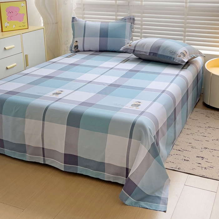 91家纺网 家纺一手货源 找家纺 依庭 2025新款全棉印花花卉款四件套单品系列-单床单 托马斯