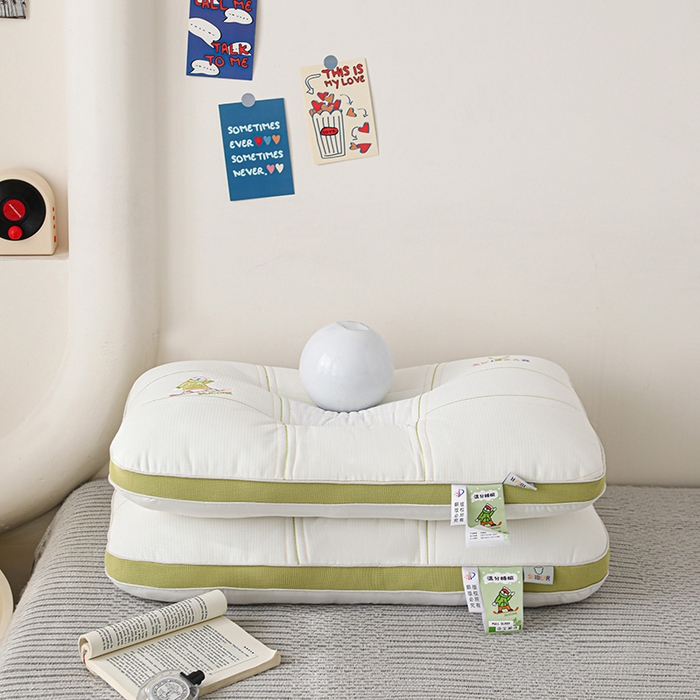 91家纺网 家纺一手货源 找家纺 （总）幸运草 2025新款恐龙满分睡眠决明子羽丝绒亲子枕芯