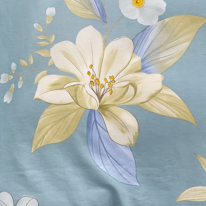 91家纺网 家纺一手货源 找家纺 依庭 2025新款全棉印花花卉款四件套单品系列-单枕套 雅韵花香