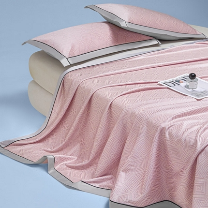 91家纺网 家纺一手货源 找家纺 （总）可恩欣 2025新款外贸PE提花凉感毯（含凉感检测）