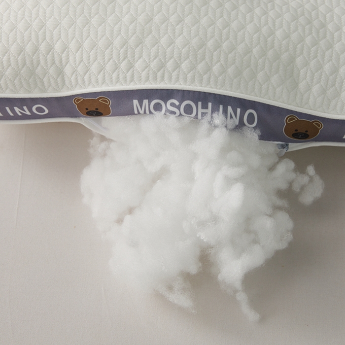 91家纺网 家纺一手货源 找家纺 （总）幸运草 2025新款三只小熊针织分区护颈枕 亲子舒睡枕头芯