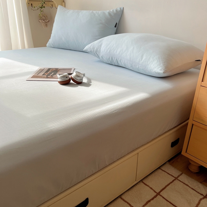 91家纺网 家纺一手货源 找家纺 蜜宿 2025新款A类全棉人字纹床笠（加高） 床笠：樱兰