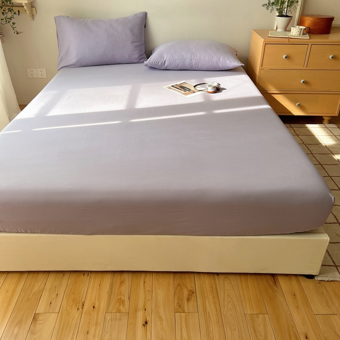 91家纺网 家纺一手货源 找家纺 （总）蜜宿 2025新款A类全棉人字纹床笠（加高）