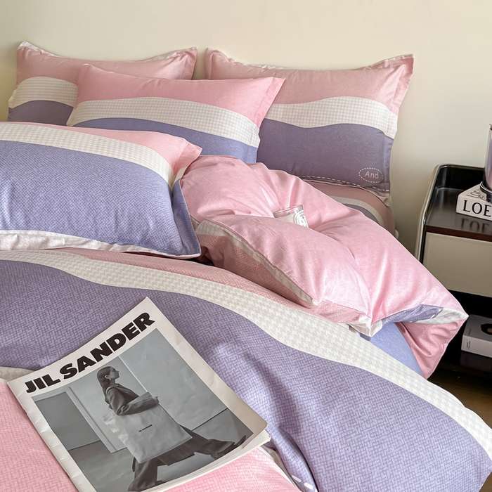 91家纺网 家纺一手货源 找家纺 依庭 2025新款全棉印花花卉款四件套单品系列-单被套 莫妮卡