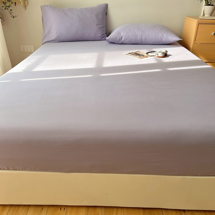 91家纺网 家纺一手货源 找家纺 （总）蜜宿 2025新款A类全棉人字纹床笠（加高）