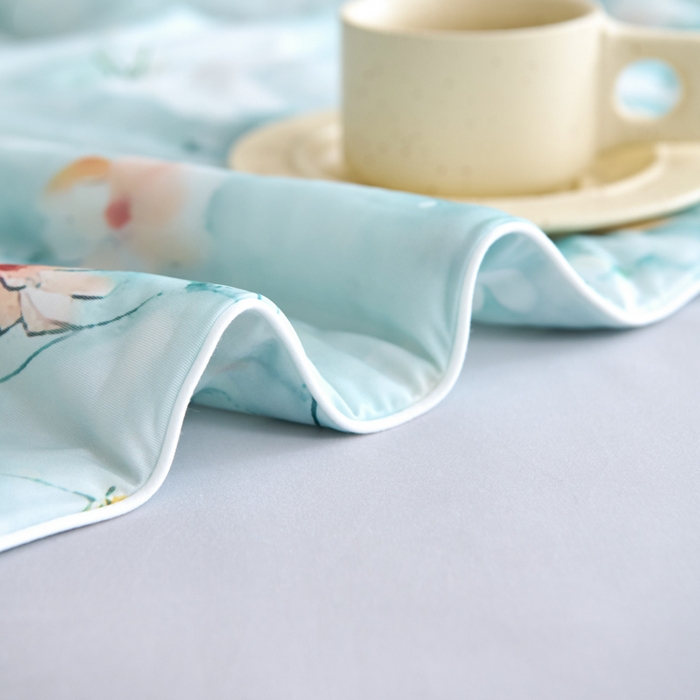 91家纺网 家纺一手货源 找家纺 好老表被业 2025新款亲肤舒适3D印花凉感丝夏被夏凉被空调被 似水流年