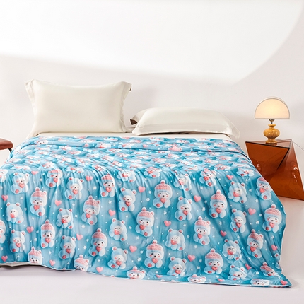 91家纺网 家纺一手货源 找家纺 （总）好老表被业 2025新款5D立体印花凉感丝夏被夏凉被空调被