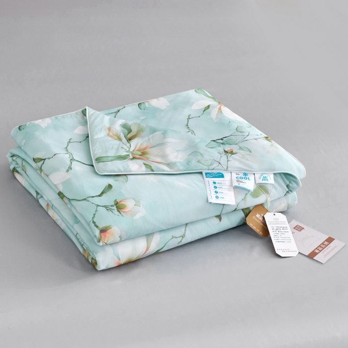 91家纺网 家纺一手货源 找家纺 好老表被业 2025新款亲肤舒适3D印花凉感丝夏被夏凉被空调被 朝花夕拾