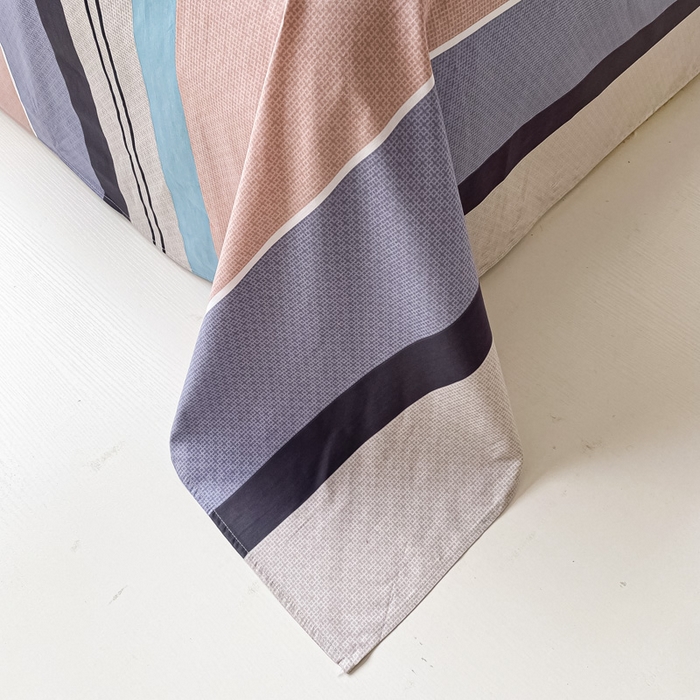 91家纺网 家纺一手货源 找家纺 依庭 2025新款全棉印花花卉款四件套单品系列-单床单 星空-玉