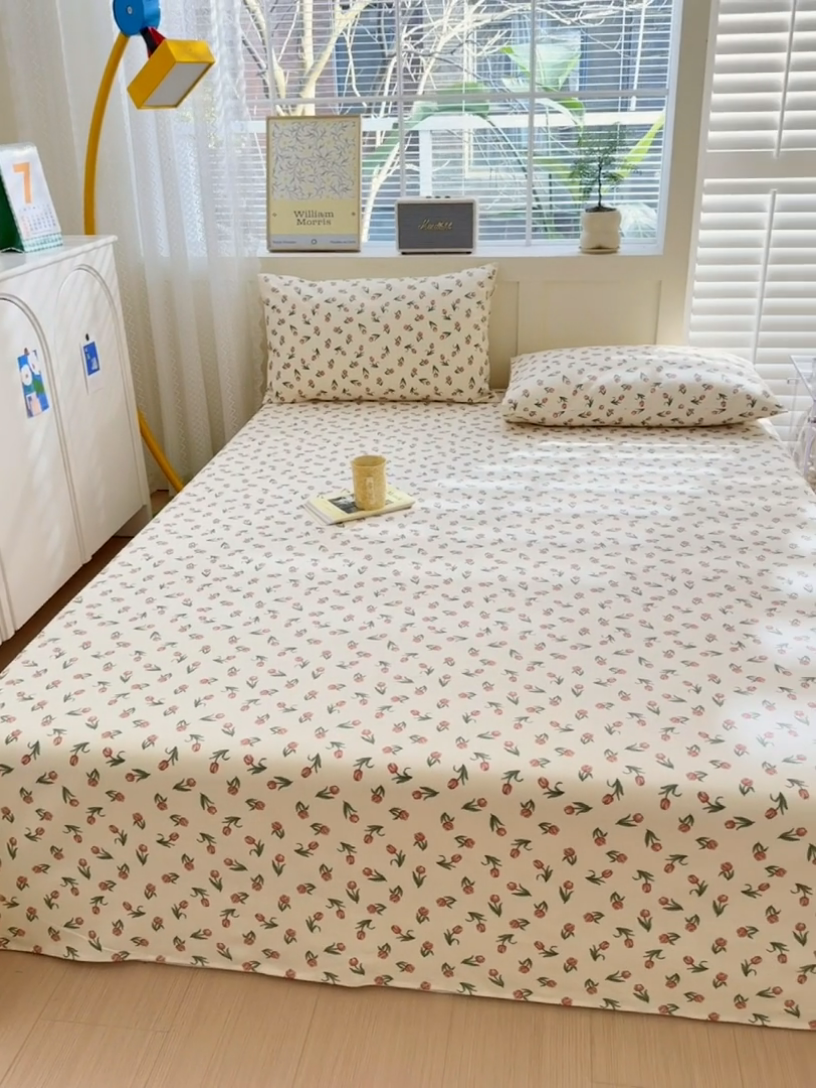 91家纺网 家纺一手货源 找家纺 （总）吉象家纺 2025新款老粗布三件套-床单款