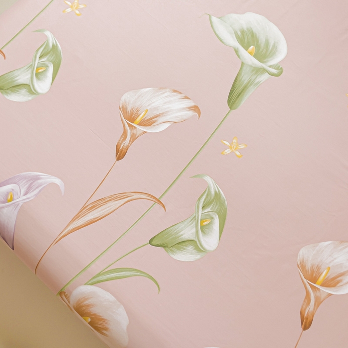 91家纺网 家纺一手货源 找家纺 （总）依庭 2025新款全棉印花花卉款四件套单品系列-单床单