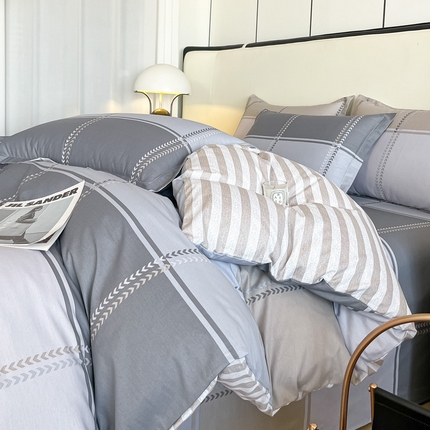 91家纺网 家纺一手货源 找家纺 （总）依庭 2025新款全棉印花花卉款四件套单品系列-单被套